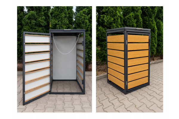 ZABUDOWA ŚMIETNIKOWA 1x240L kolor DREWNO